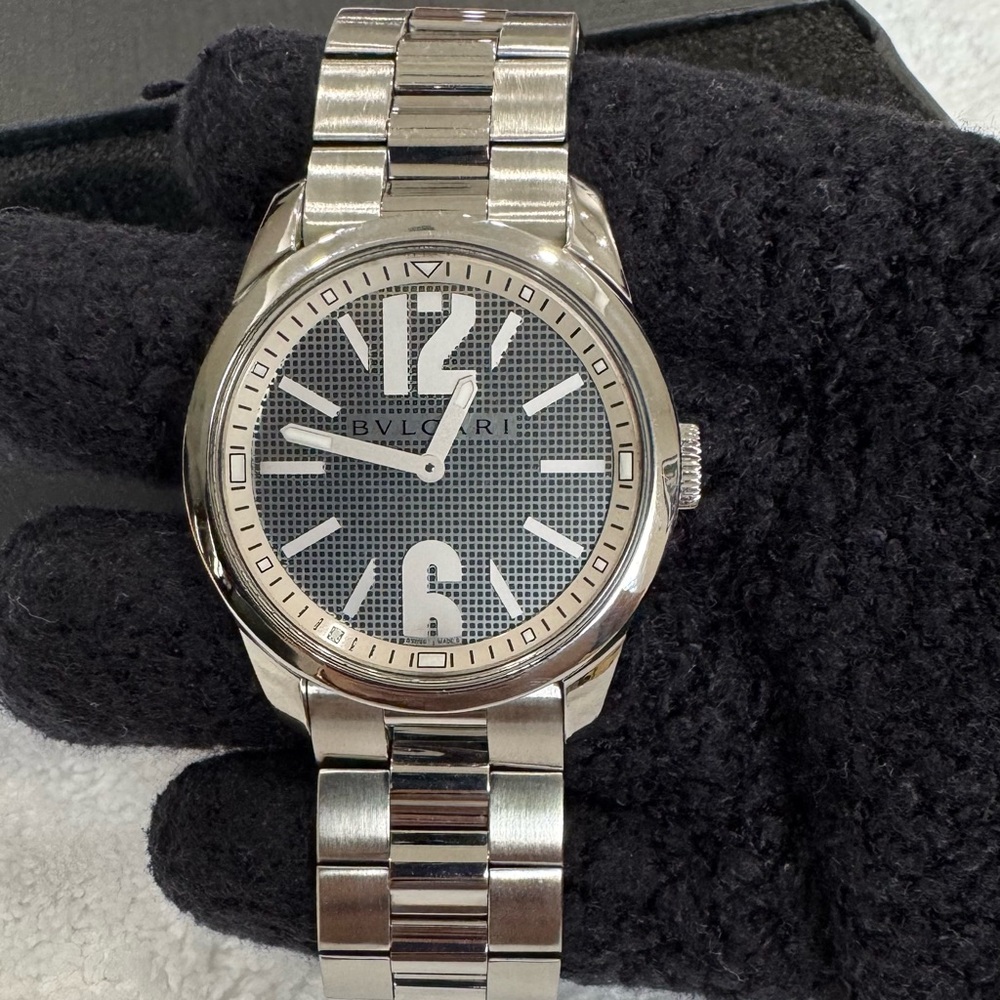 Bulgari Silver and Black Women's Watch